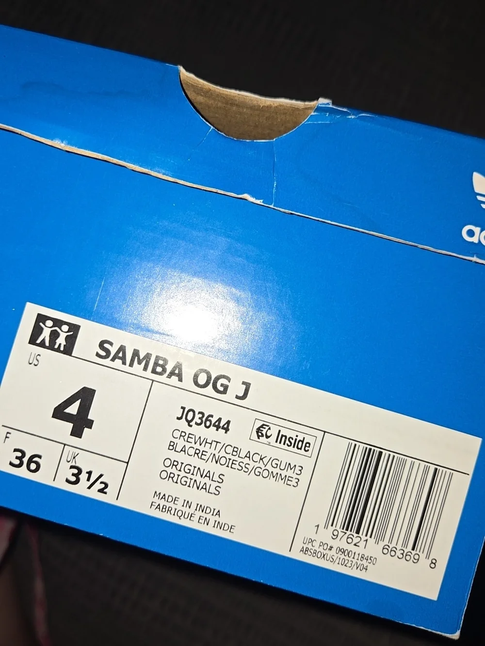 adidas Kids Cream & Black Retro Sneakers